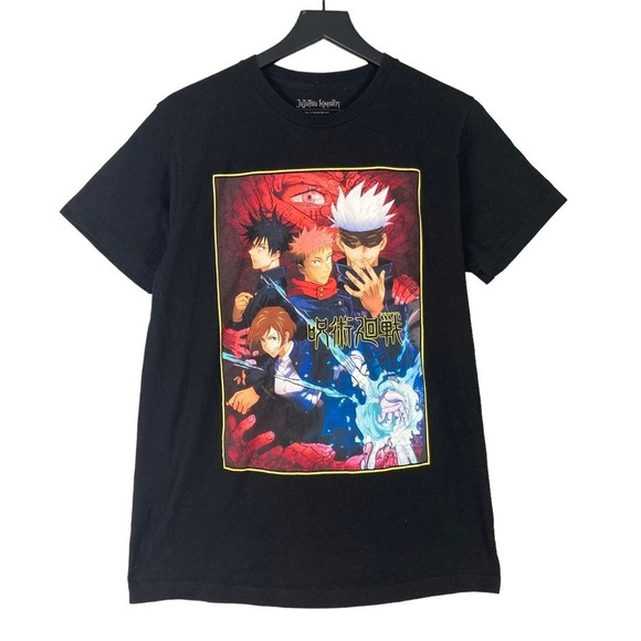 Jujutsu Kaisen Other - Jujutsu Kaisen Graphic T-Shirt Men's Medium Anime Manga Tee Casual Wear Black